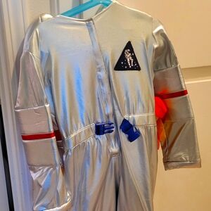 pottery bark kids light up astronaut Suit Costume with spacerocket candy bag